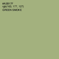 #A3B17F - Green Smoke Color Image